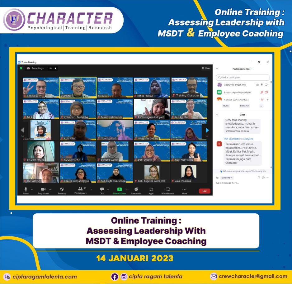 Online Training : Assessing Leadership with MSDT & Employee Coaching