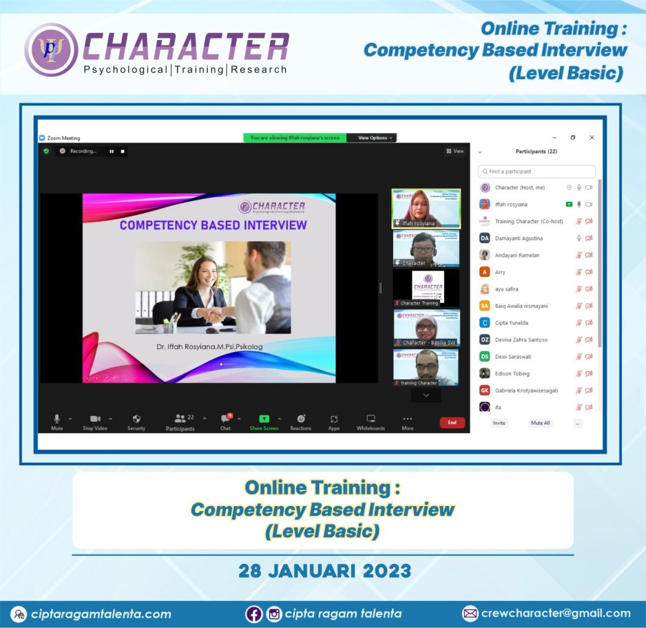Online Training Competency Based Interview (Level Basic)
