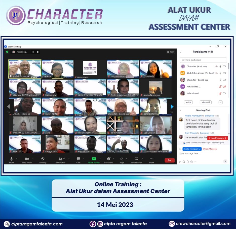 Online Training Alat Ukur dalam Assessment Centre (Basic & Advance)