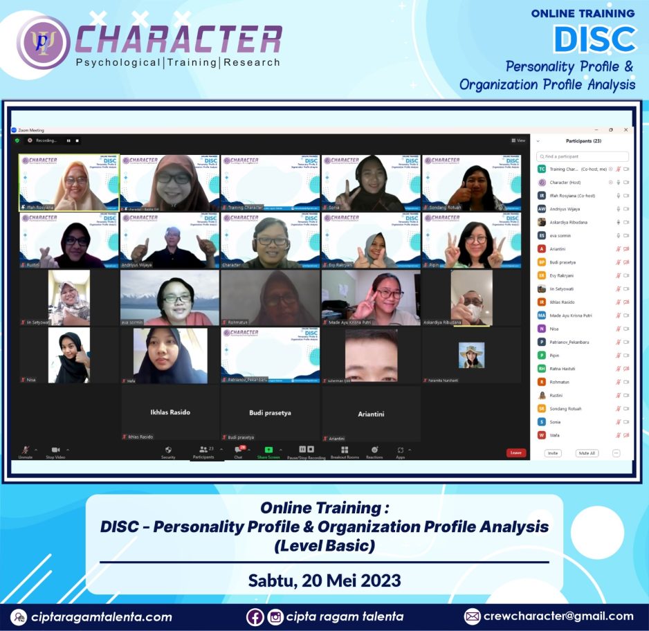 Online Training DISC – Personality Profile & Organization Profile Analysis (Basic)