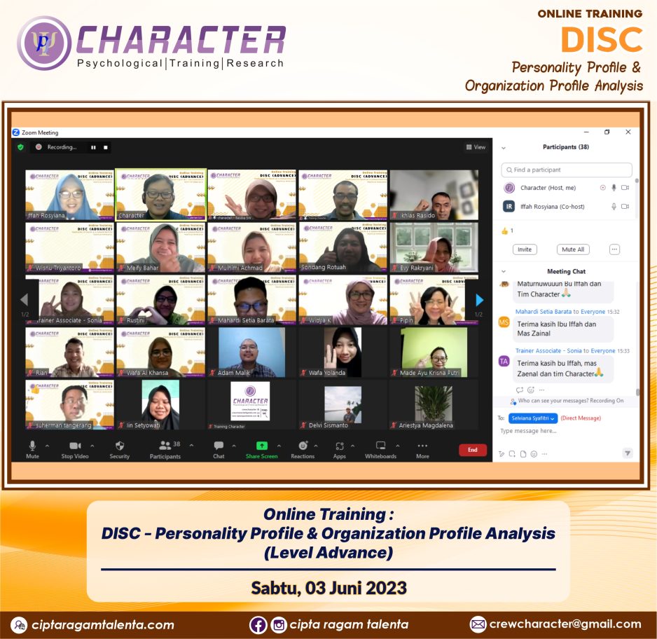 Online Training DISC – Personality Profile & Organization Profile Analysis (Advance)