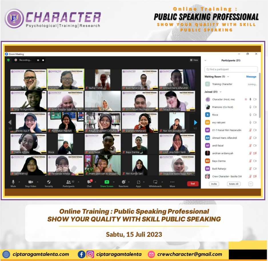 Online Training Public Speaking Profesional
