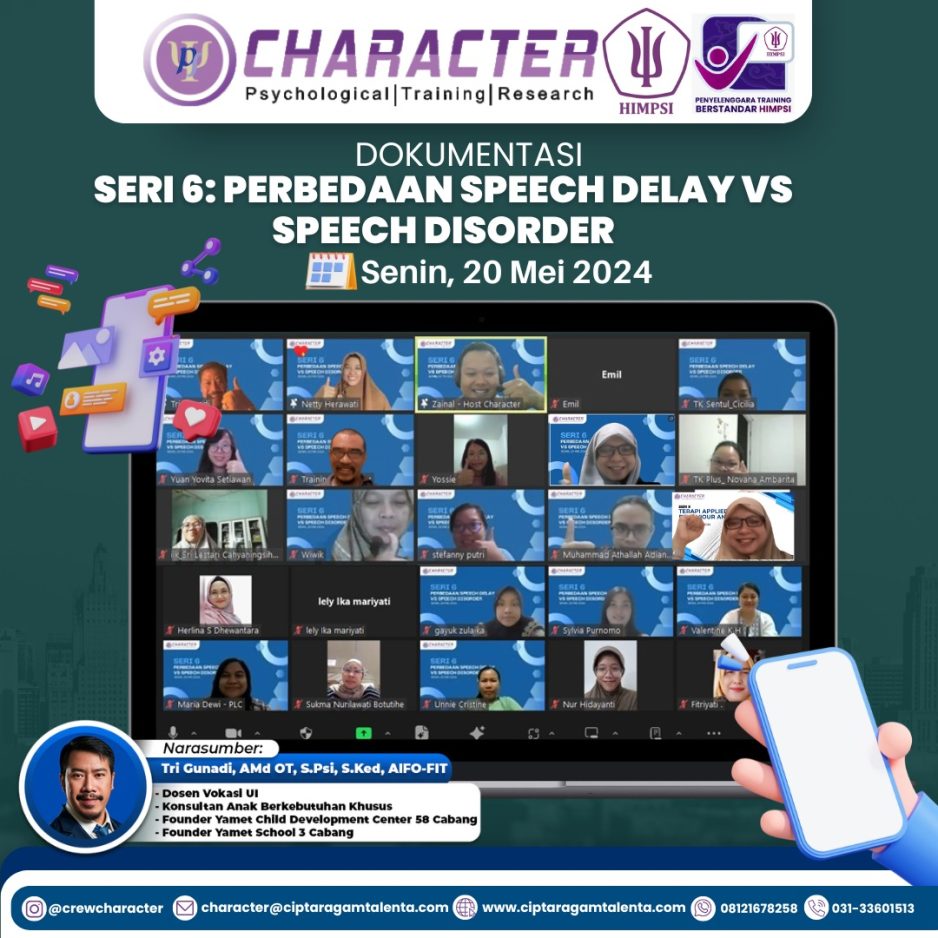 Online Training Seri ABK – Seri 6 : Perbedaan Speech Delay Vs Speech Disorder