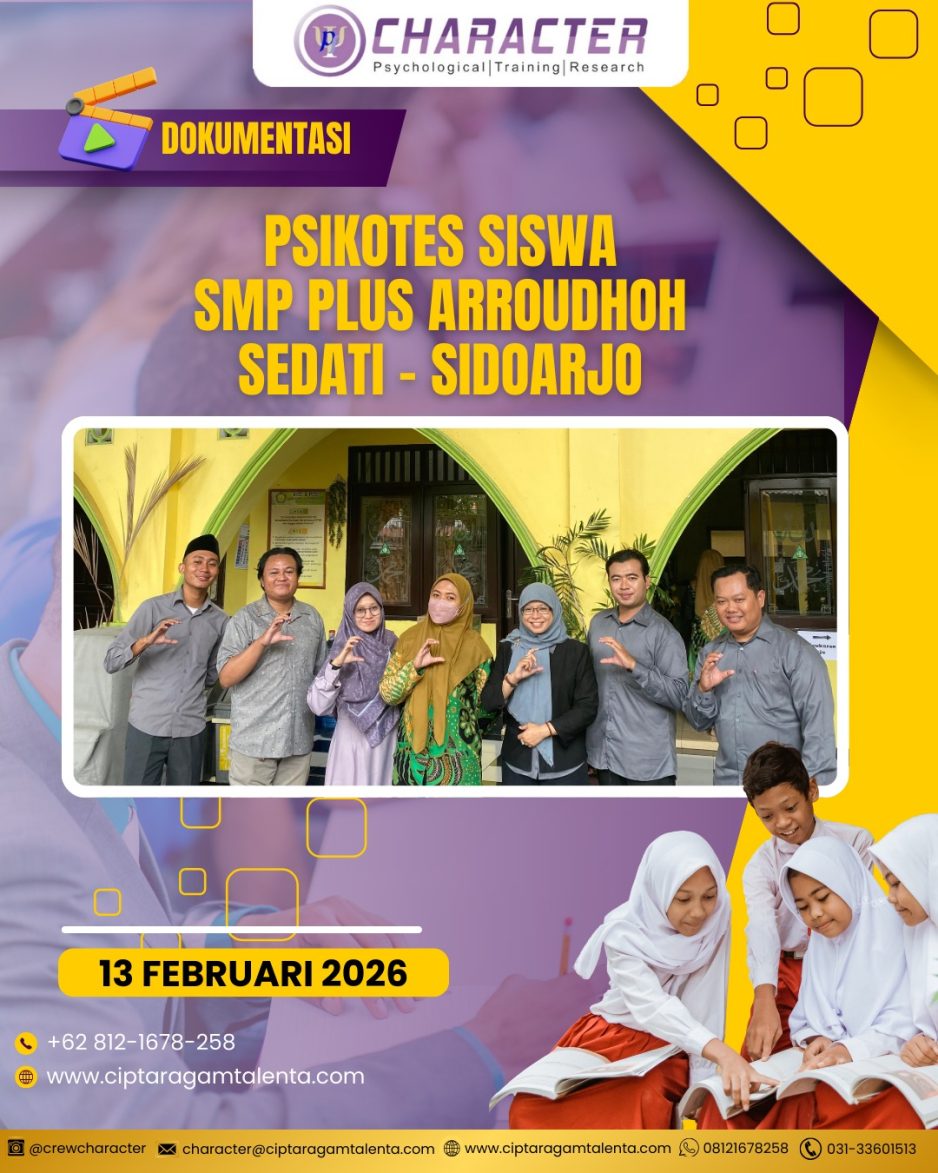 Psikotes Siswa SMP Plus Arroudhoh Sedati – Sidoarjo